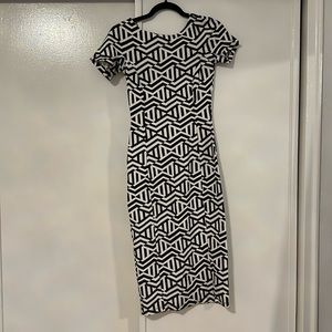 Brand new without tags, Zara Aztec print midi bodycon dress.
